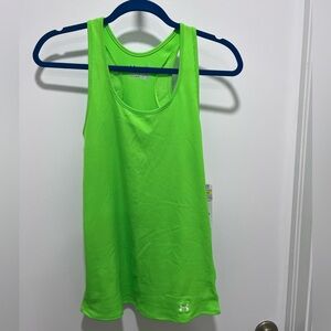 Under Armour Women’s Neon Green Racerback Tank Top - Performance Activewear, NWT